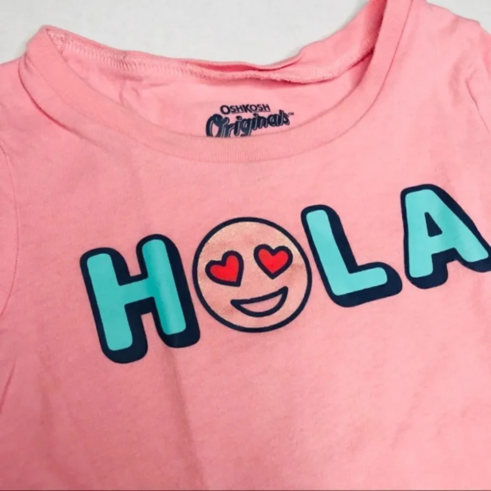 𝅺oshkosh B’gosh Hola Graphic Toddler Girl T-shirt